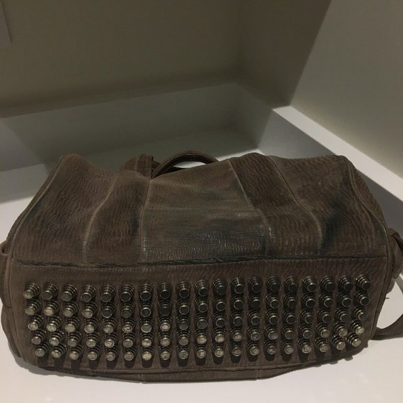 Alexander Wang Rocco in gray laser cut leather - Picture 5 of 7